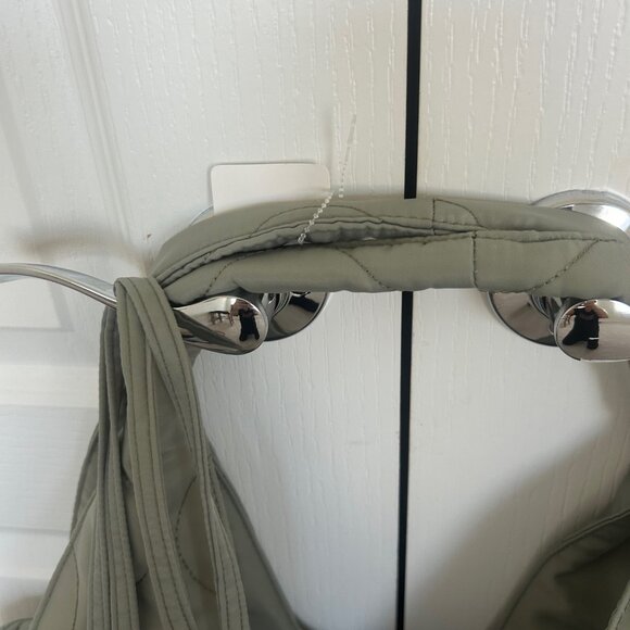 Samantha Brown To-Go Quilted Travel Hobo with Crossbody Bag SAGE nwt - Picture 3 of 16